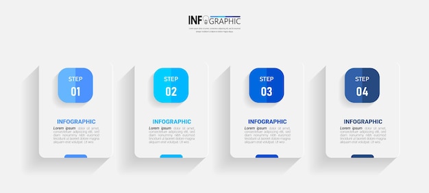 Modello di infografica aziendale minimo