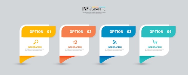 Modello di infografica aziendale minimo