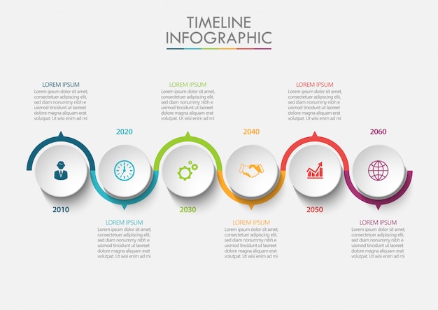 Modello di infografica di presentazione aziendale