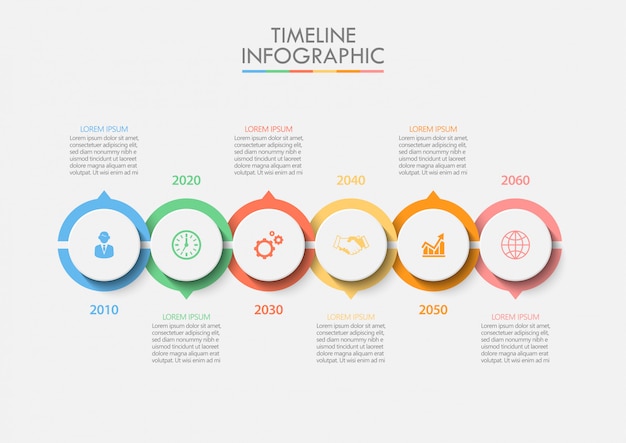 Modello di infografica di presentazione aziendale