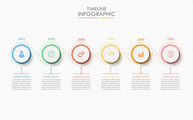 Modello di infografica di presentazione aziendale