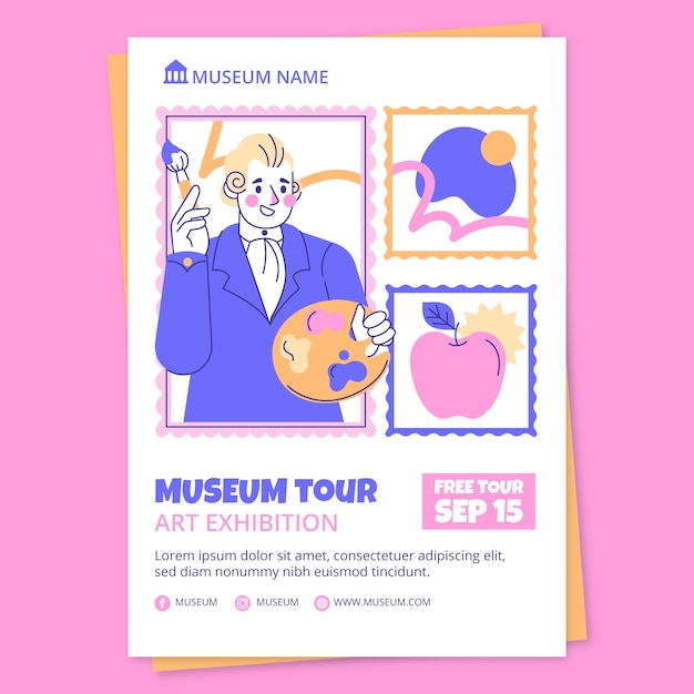 Modello di invito al museo