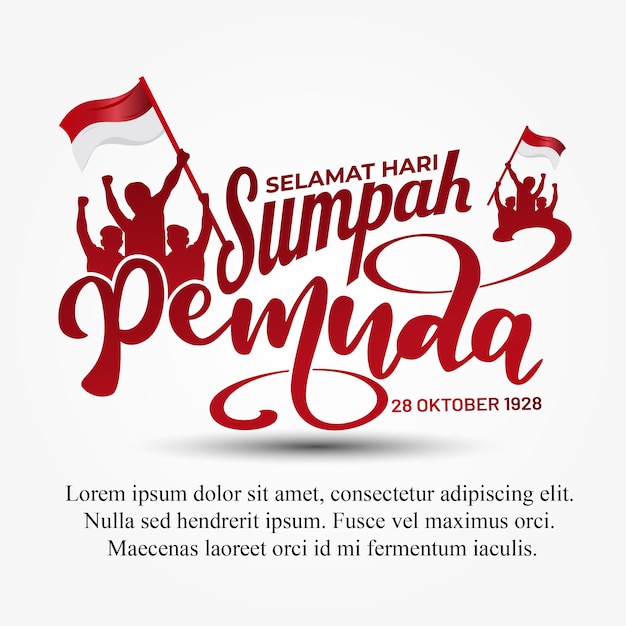 Modello di lettere Sumpah pemuda