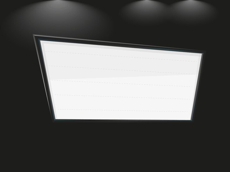 Vettore modello di lightbox retro con lampadine in stile realistico isolato su sfondo nero per posizioni di festa