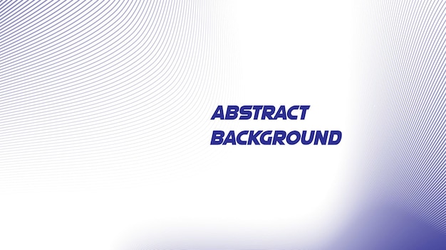 Modello di linee d'onda blu astratte su sfondo bianco con spazio per la tua carta da parati di immagini di progettazione di testo