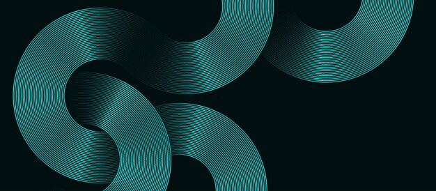 Modello di linee luminose astratte su sfondo scuro Disegno geometrico minimalista