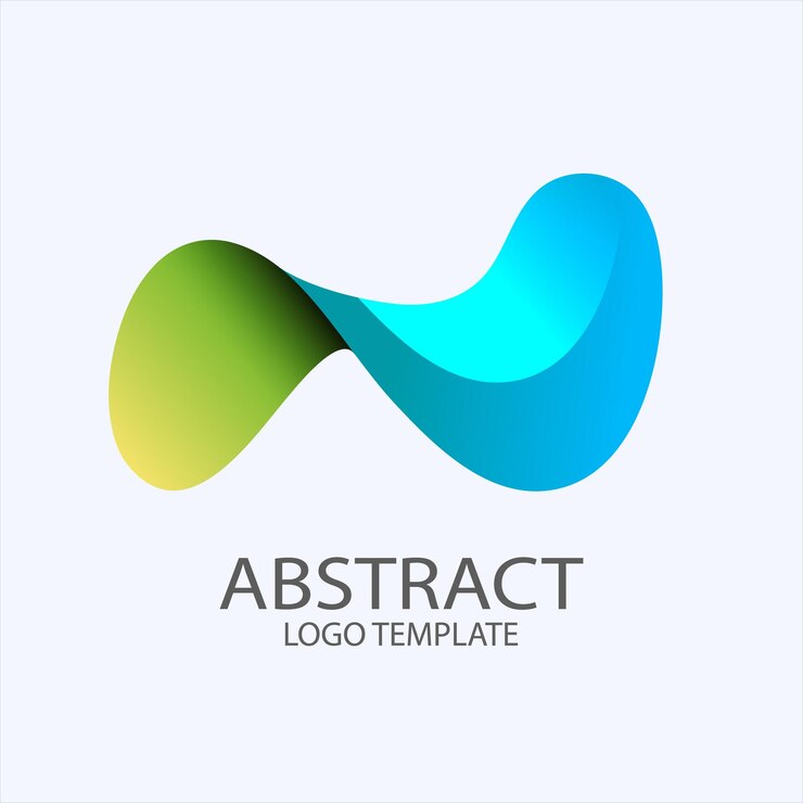 Vettore modello di logo a gradiente astratto progettazione di logo vettoriale