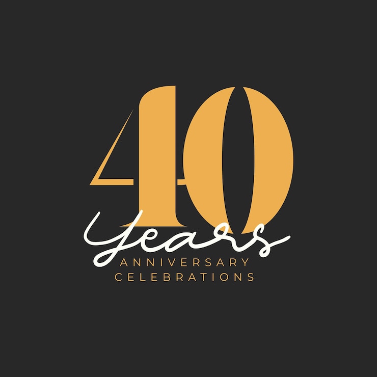 modello di logo anniversario