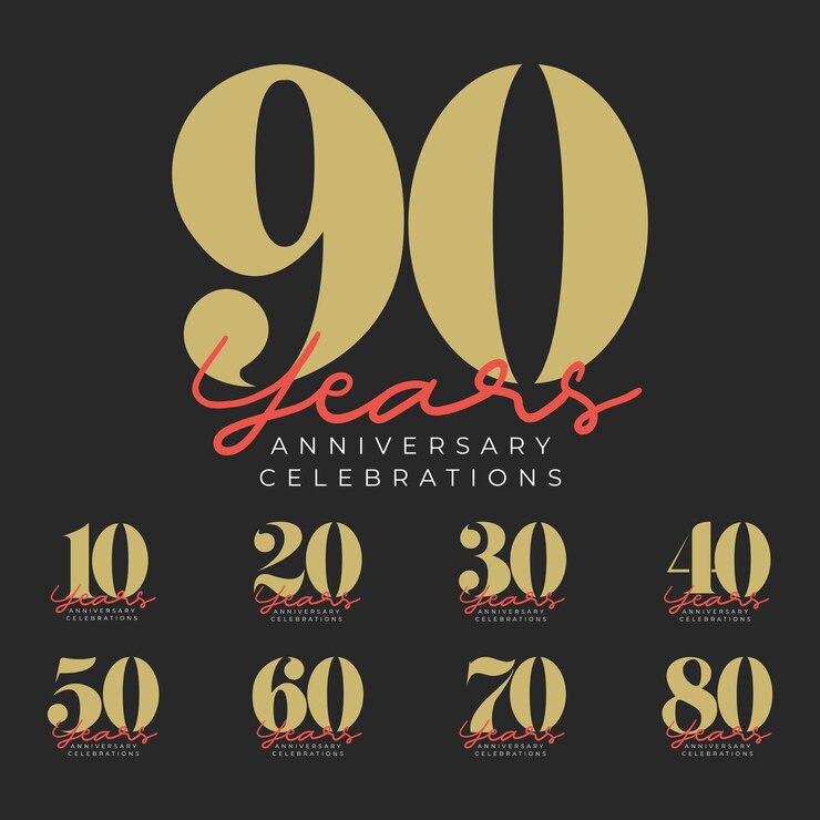 modello di logo anniversario