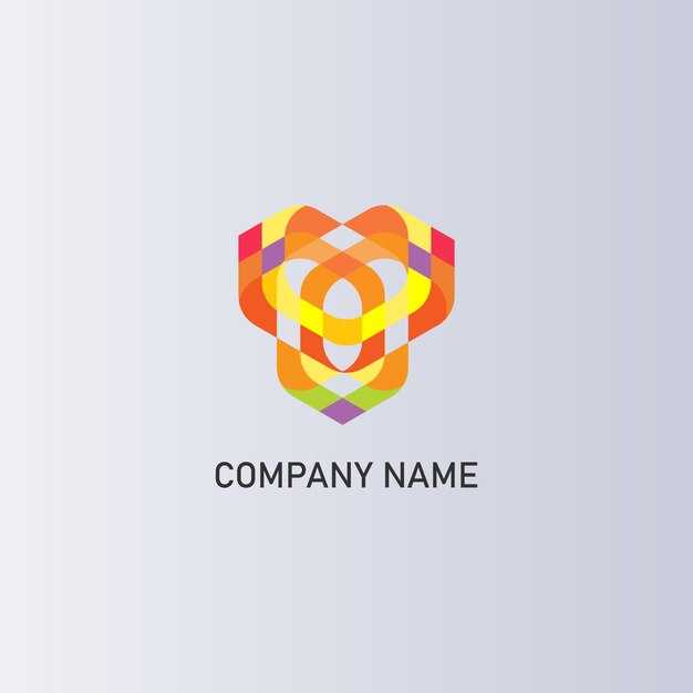 modello di logo astratto colorato di vettore
