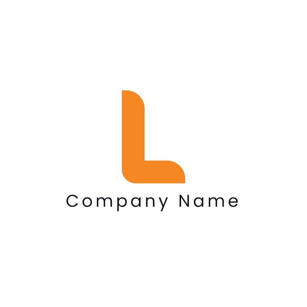 Modello di logo aziendale per la progettazione del logo della lettera l