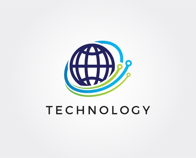 Modello di logo con tecnologia minima