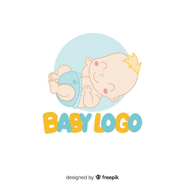 Modello di logo del bambino
