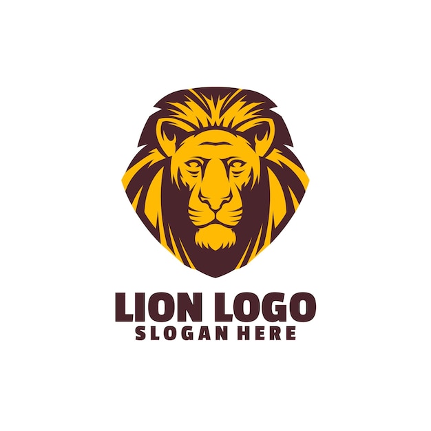 Modello di logo del leone