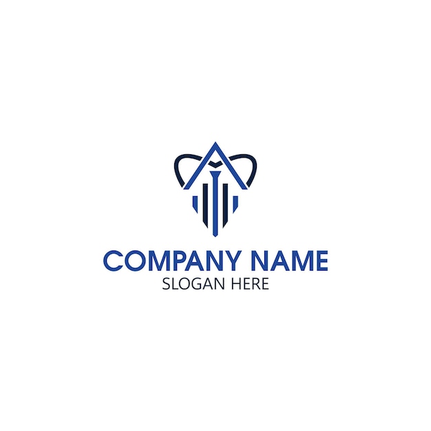 Modello di logo dell'icona di contabilità e finanza aziendale. Vettore di contabilità e finanza del grafico