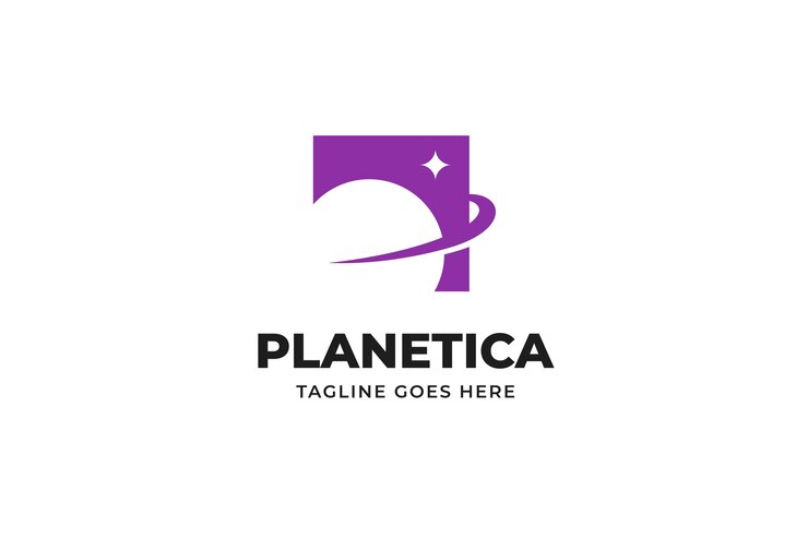 Modello di logo dell'universo del pianeta