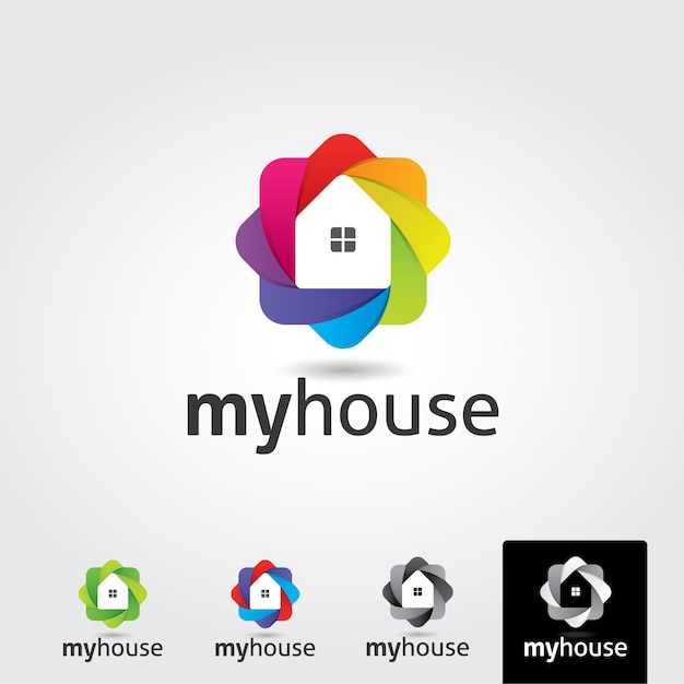 Modello di logo della casa