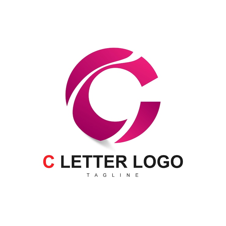 Vettore modello di logo della lettera c