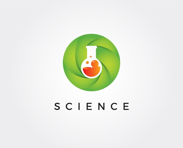 Modello di logo di laboratorio minimo