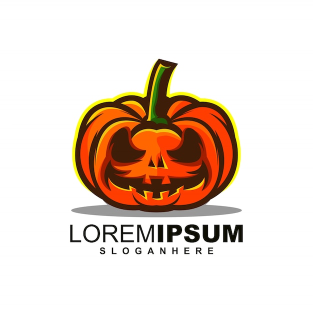 modello di logo di zucca