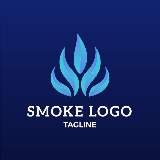 Modello di logo fumo sfumato