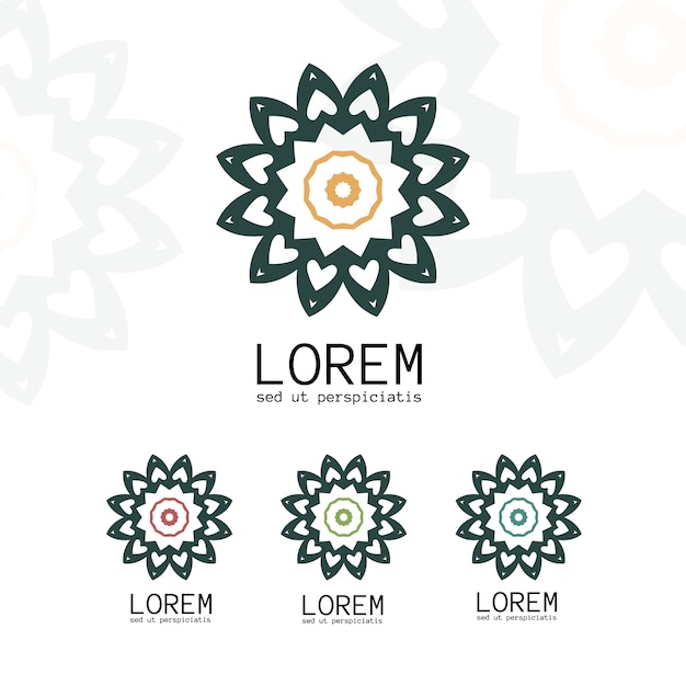 Modello di logo geometrico semplice