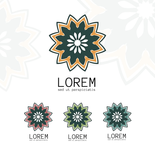 Modello di logo geometrico semplice