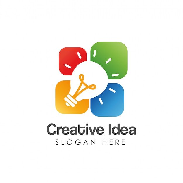 Modello di logo idea creativa