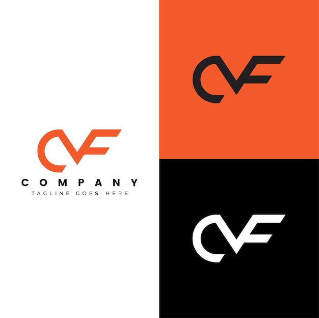 modello di logo lettera evc