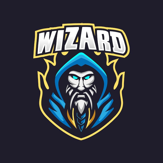 Modello di logo mascotte gioco esport esport guidata
