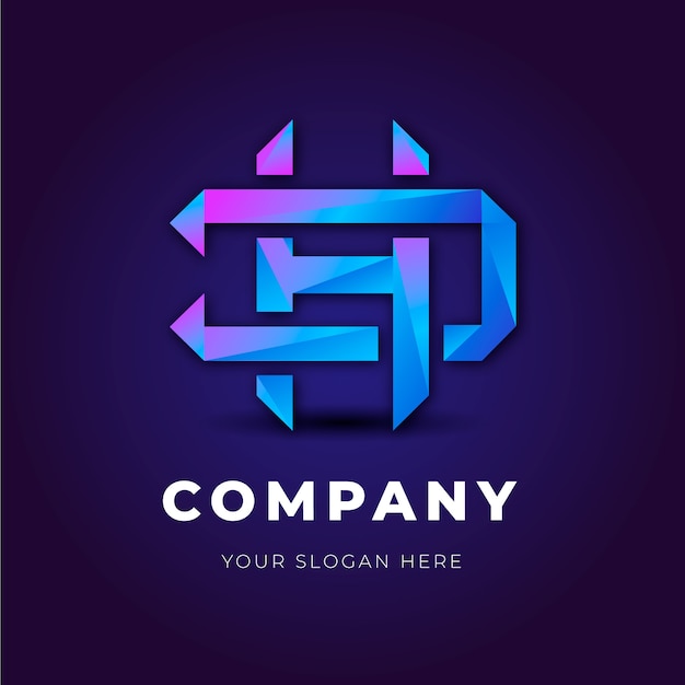 modello di logo monogramma hd