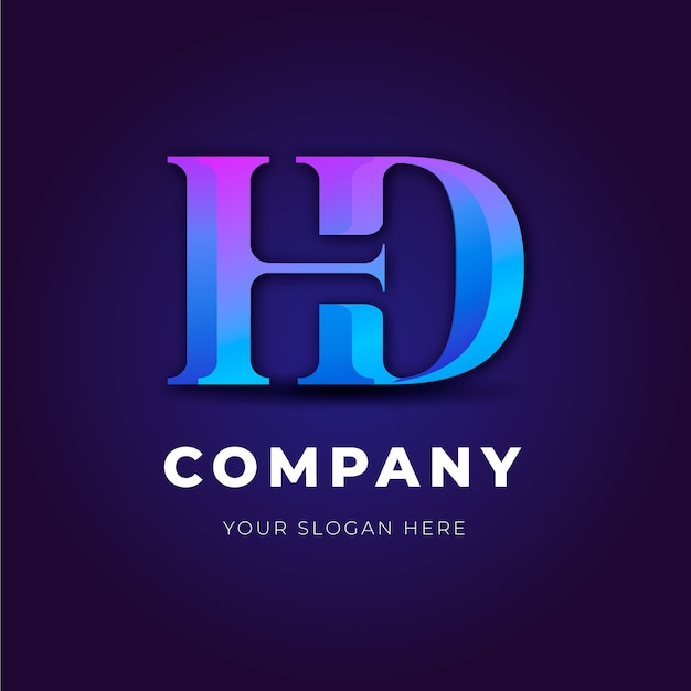 modello di logo monogramma hd