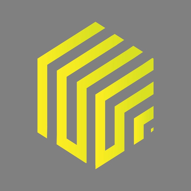 Modello di logo monogramma unico.