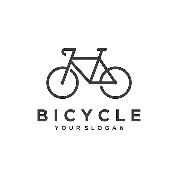 modello di logo semplice bicicletta