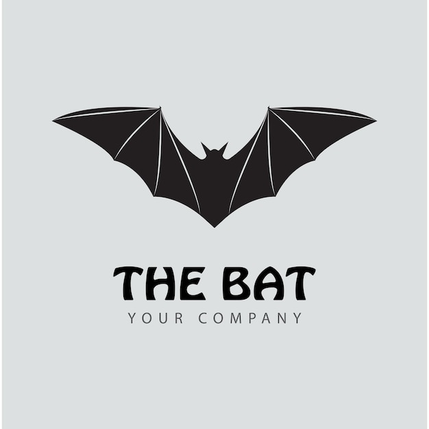 modello di logo vettoriale di icona di pipistrello