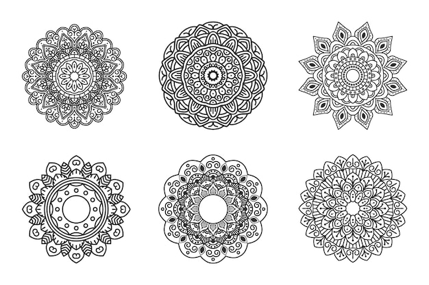 Modello di mandala stile etnico di sfondo islamico
