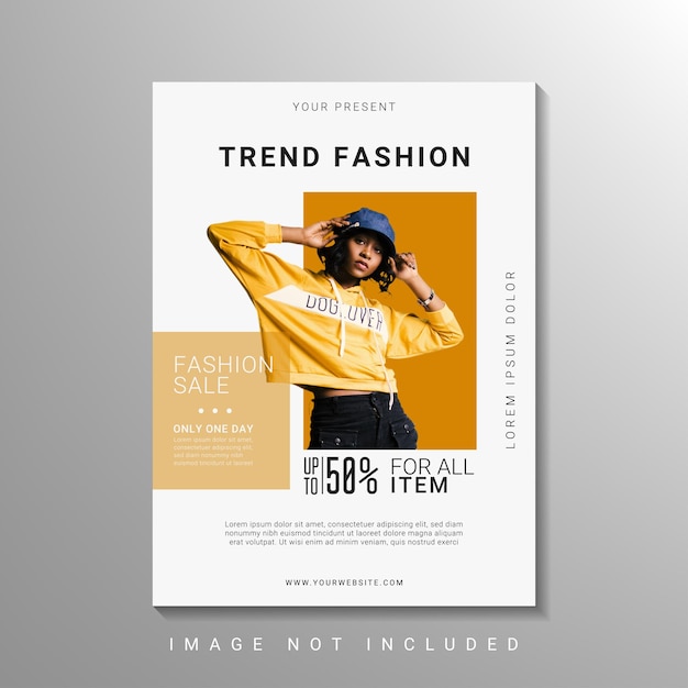 Modello di manifesto di vendita di moda
