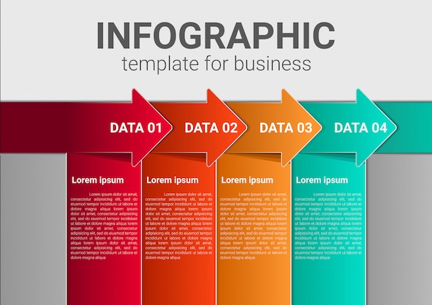 Modello di marketing aziendale infografica