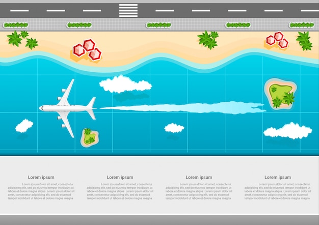 Modello di marketing aziendale viaggi infografica