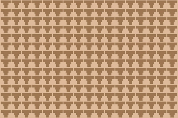 Modello di mattonelle di mattone triangolo pixel geometrico marrone