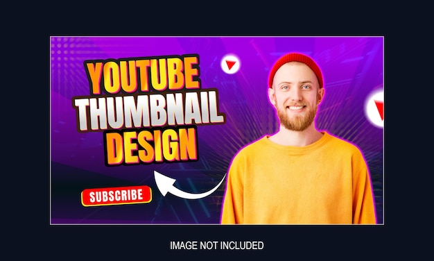 Modello di miniatura di video Youtube e banner web