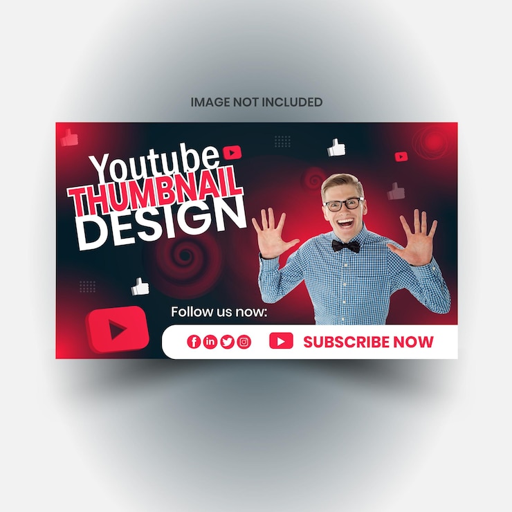Vettore modello di miniatura di video youtube o banner web per l'ammissione scolastica