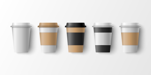 Modello di mockup di carta tazza di caffè