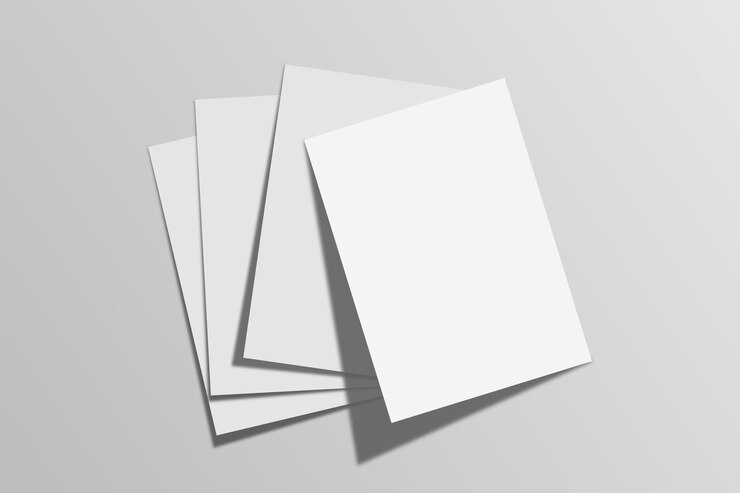 Vettore modello di modello di carta a4