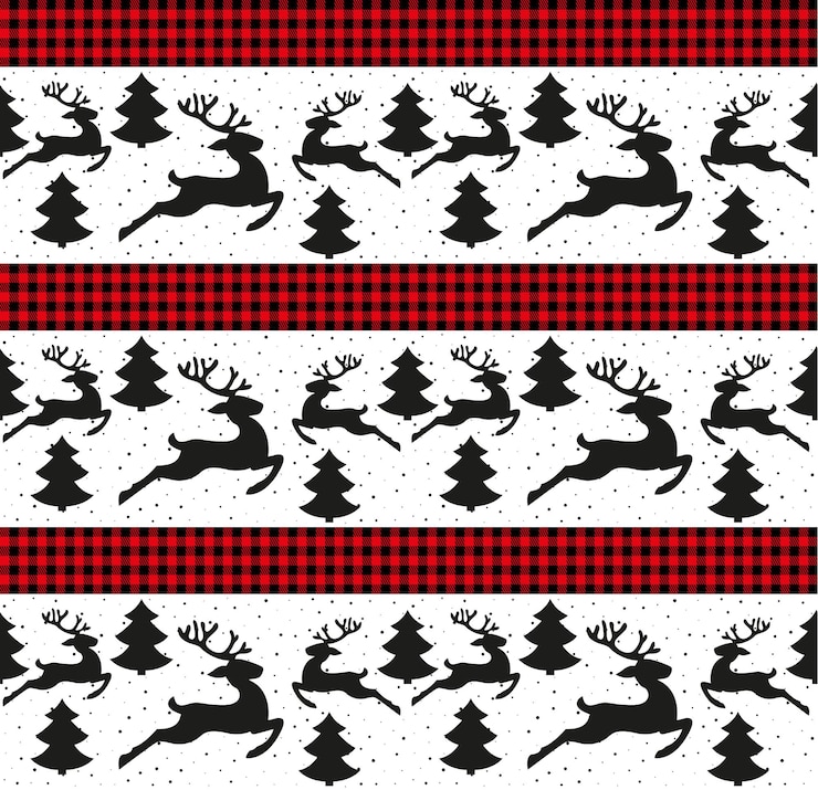 Vettore modello di natale e capodanno a buffalo plaid. sfondo festivo per il design e la stampa