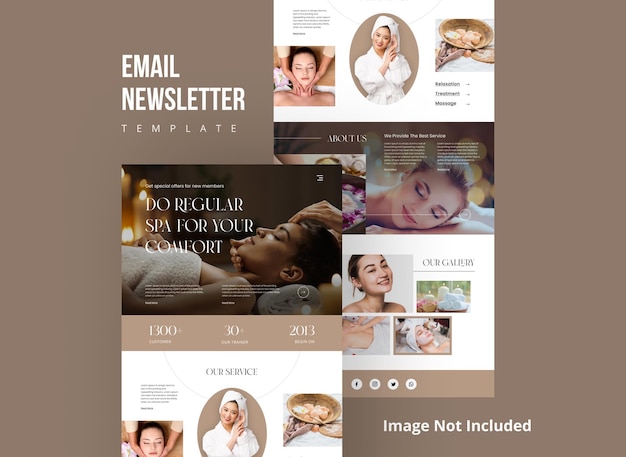 Modello di newsletter e-mail Spa