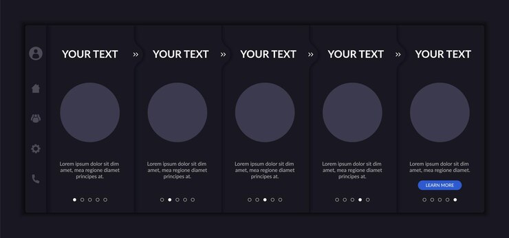 Vettore modello di onboarding per problemi finanziari e relativi al mercato
