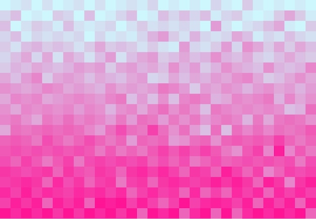 Modello di pixel in dissolvenza Sfondo a mosaico con gradiente rosa Illustrazione vettoriale per la progettazione grafica