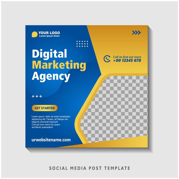 modello di post di marketing digitale