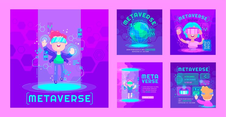 Modello di post instagram Metaverse